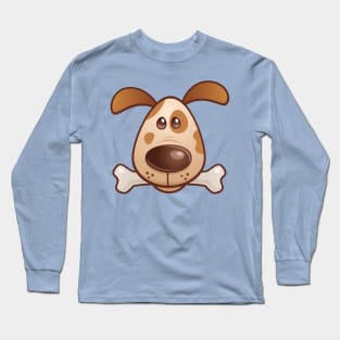 Puppy With Bone Long Sleeve T-Shirt